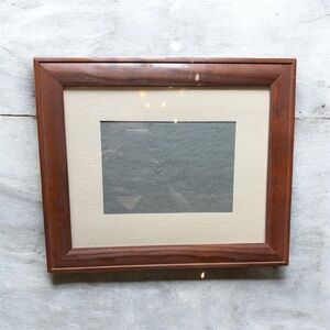 Elegant Brown Wooden Frame with Cream Mat 10x12